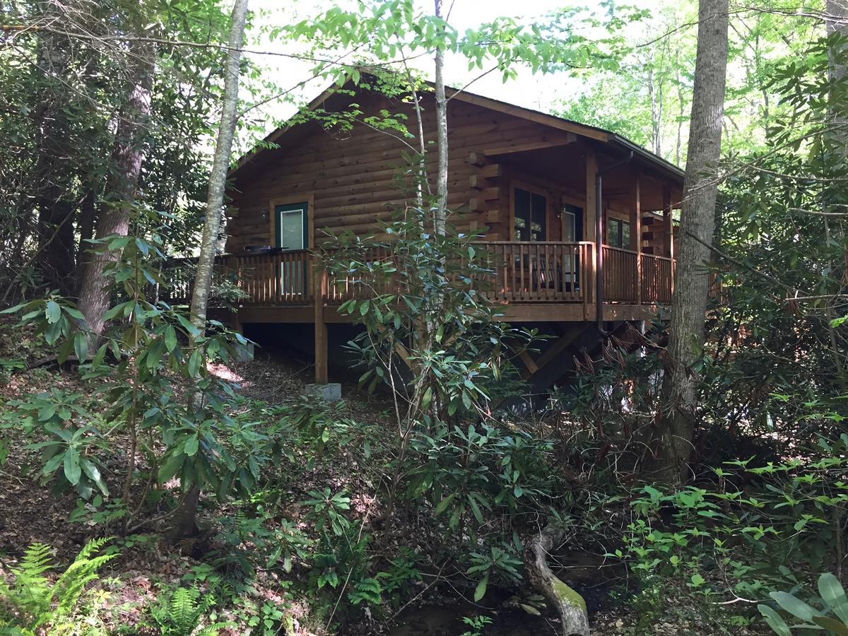 Misty Creek Log Cabins マギー・バレー エクステリア 写真